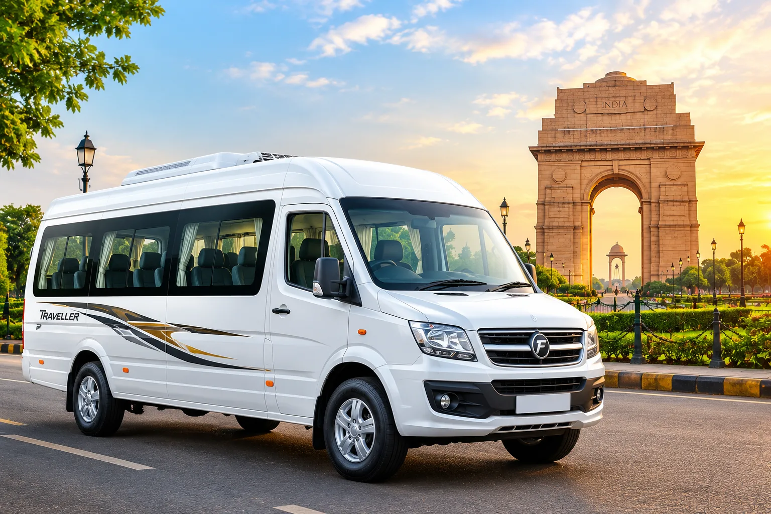 Luxury tempo traveller on rent